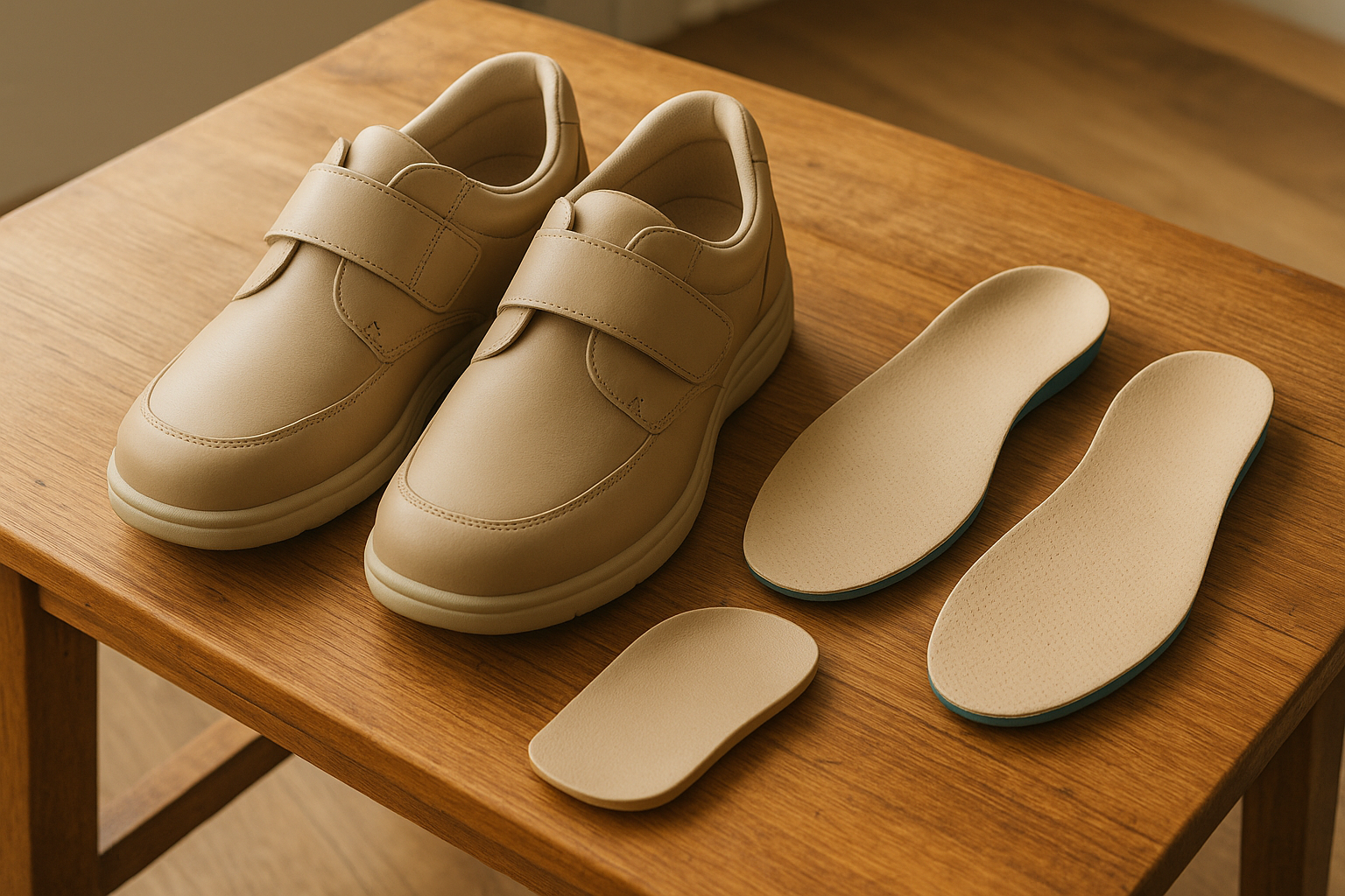 Custom insoles and orthotics in the UK for orthopedic shoes.