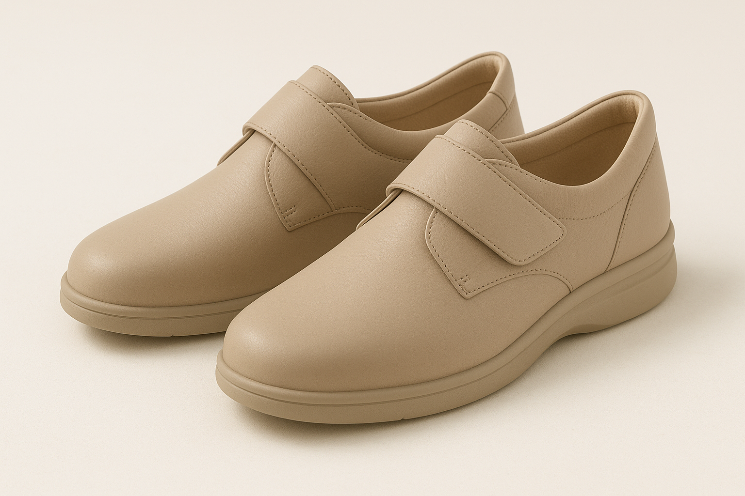 Stylish orthopedic shoes for swollen feet with modern design and soft leather