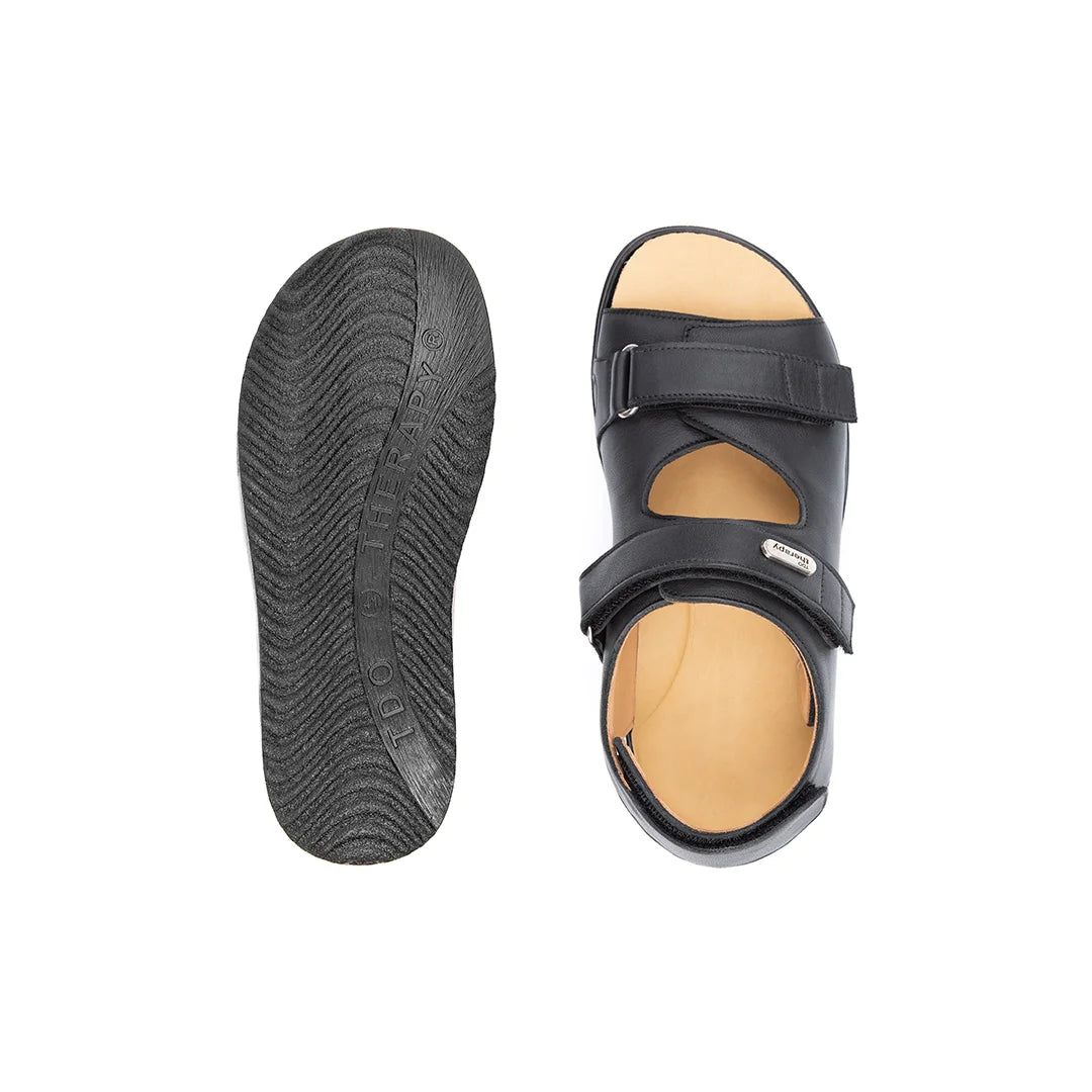 Men’s orthopedic sandals for post-operation recovery with cushioned footbed – Cedar wide fit.