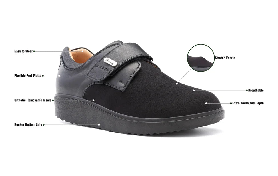 Extra deep shoes designed for swollen feet
