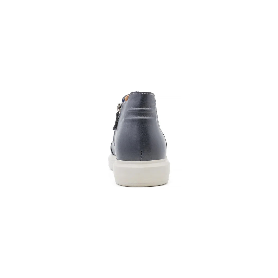 Men’s navy orthopedic ankle boots for daily walking and all-day comfort – Porter shoes.
