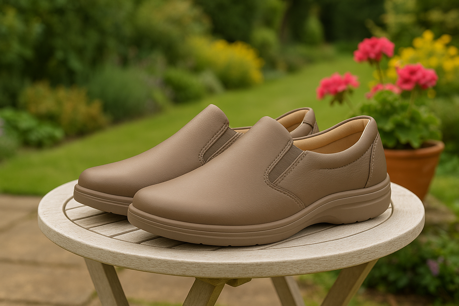 Easy wear orthopedic shoes for seniors in the UK.