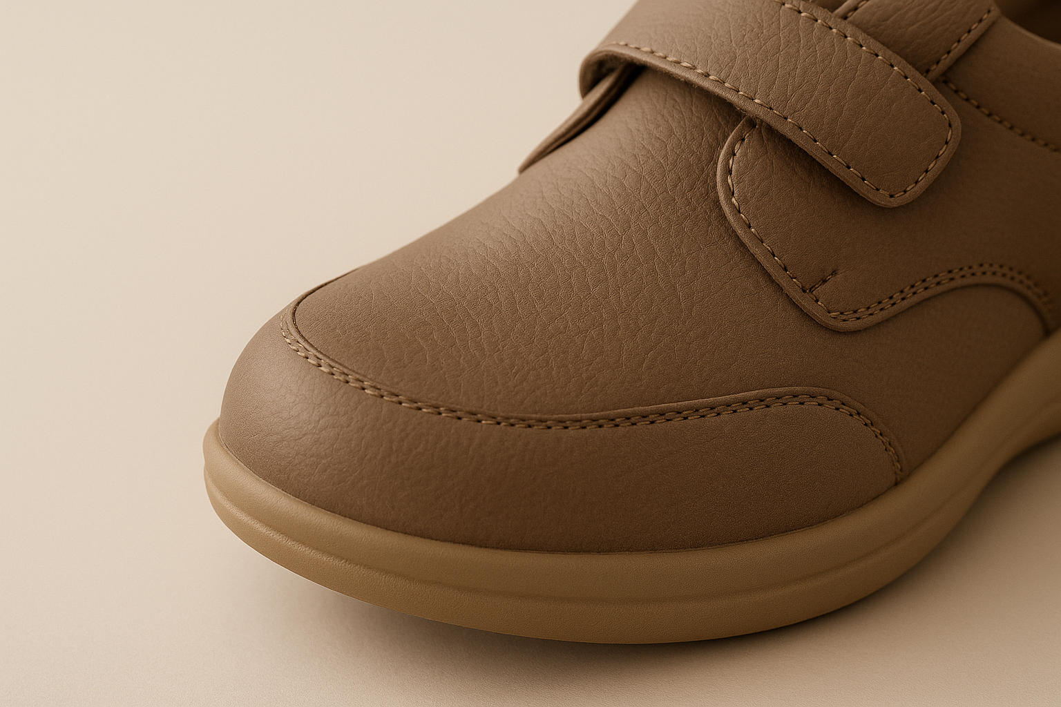 Orthopedic shoe with wide toe box preventing compression of arthritic big toe.