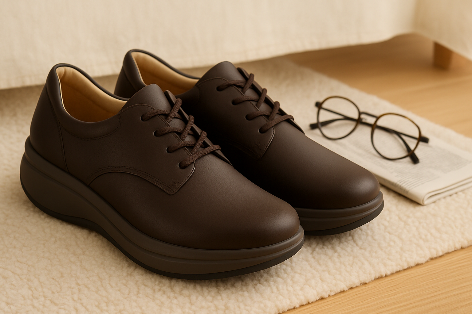 Orthopedic shoes for drop foot in the UK with rocker soles.