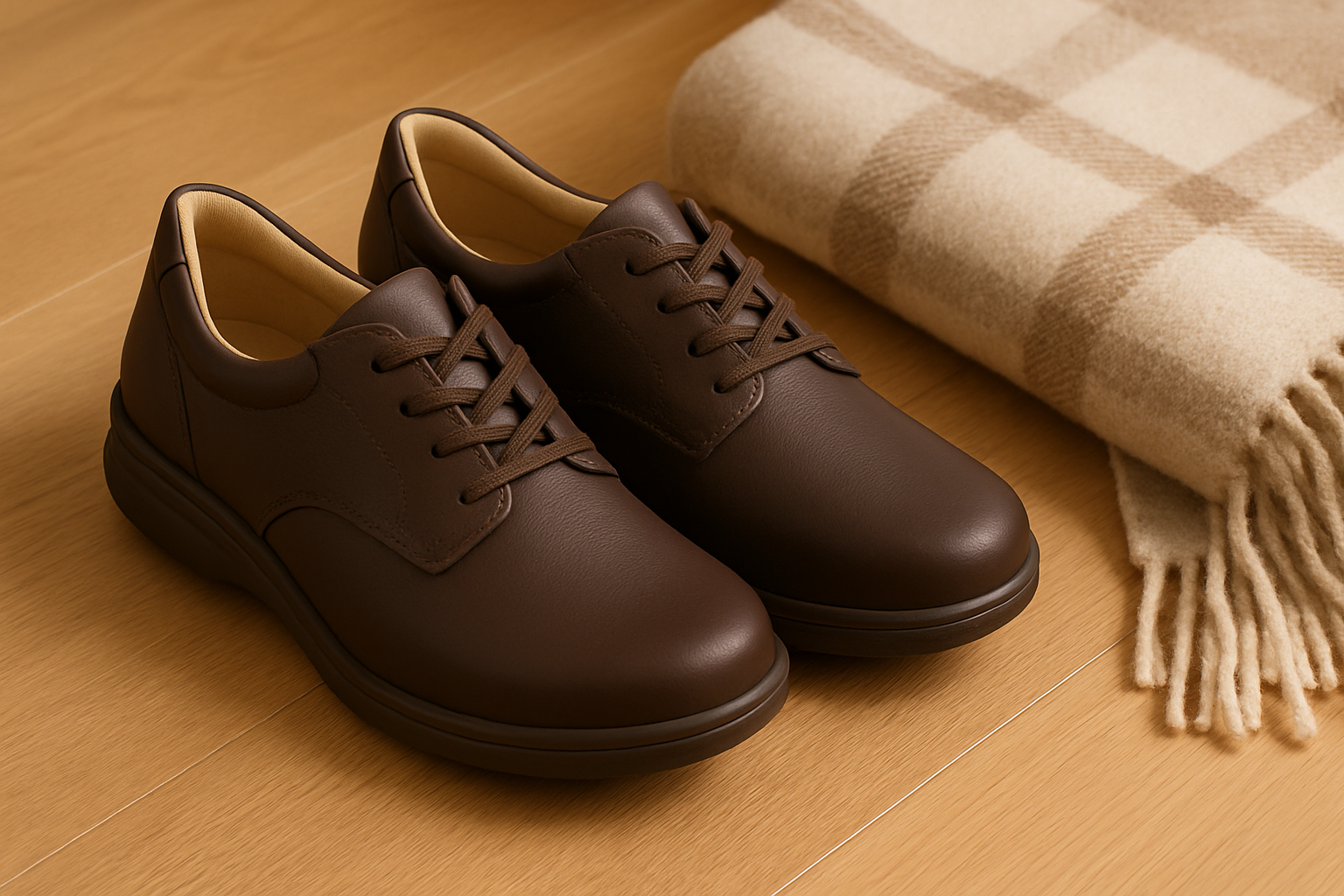 Orthopedic shoes for poor circulation in the UK with cushioned insoles.