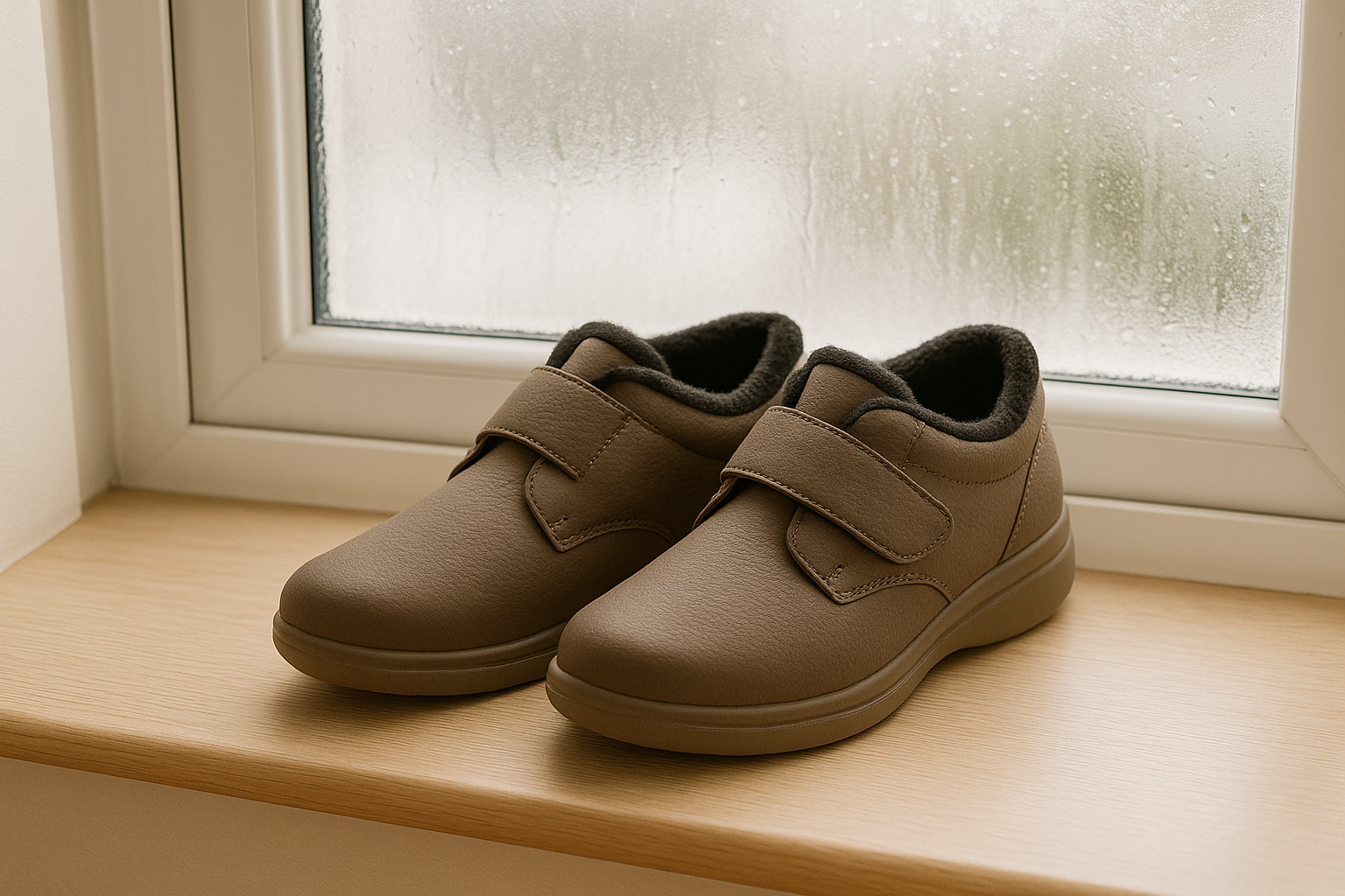 Warm orthopedic shoes for winter in the UK with insulated interiors.