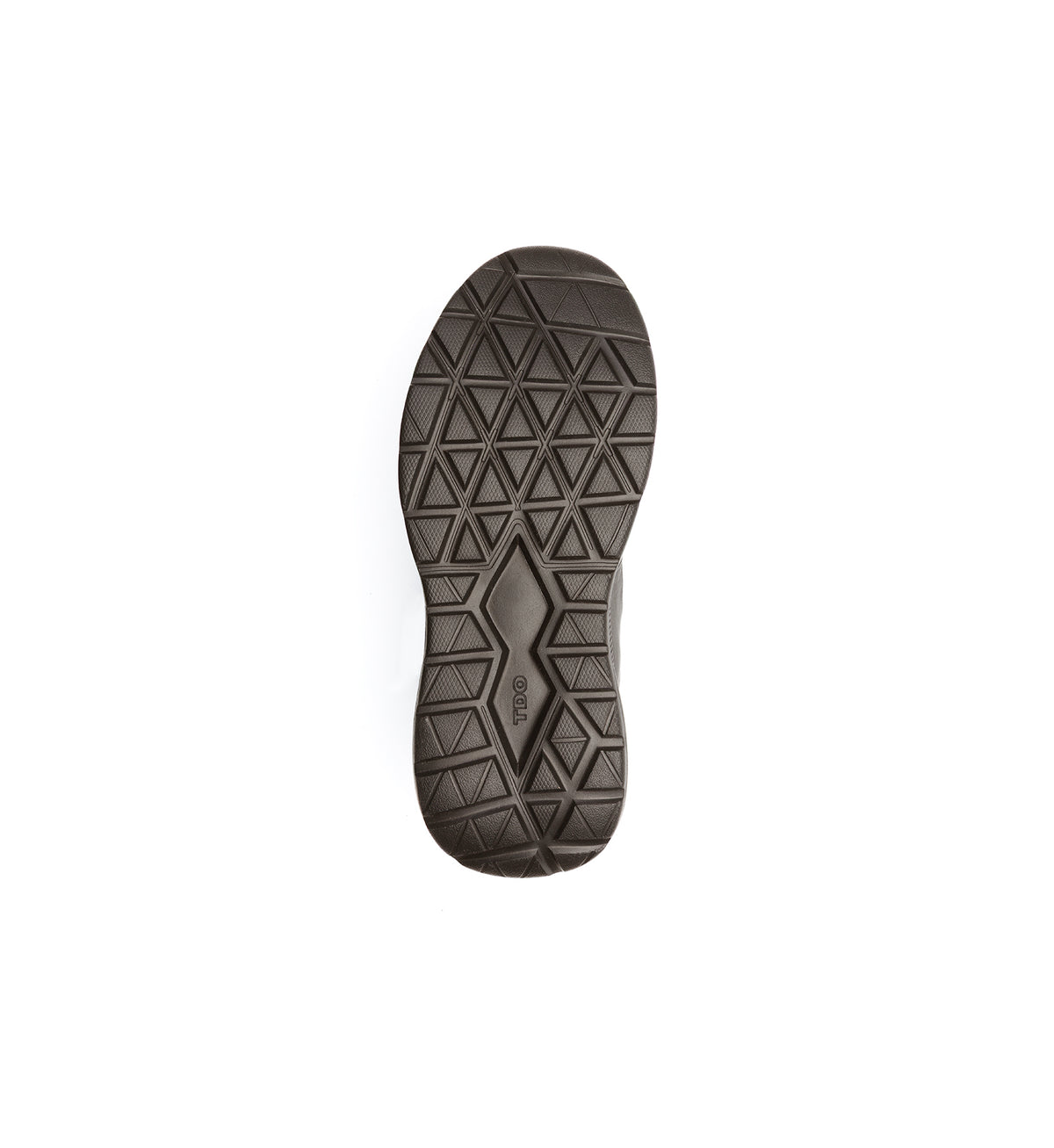 Sole of the brown 611-UNI lace-up shoe, showing the tread.