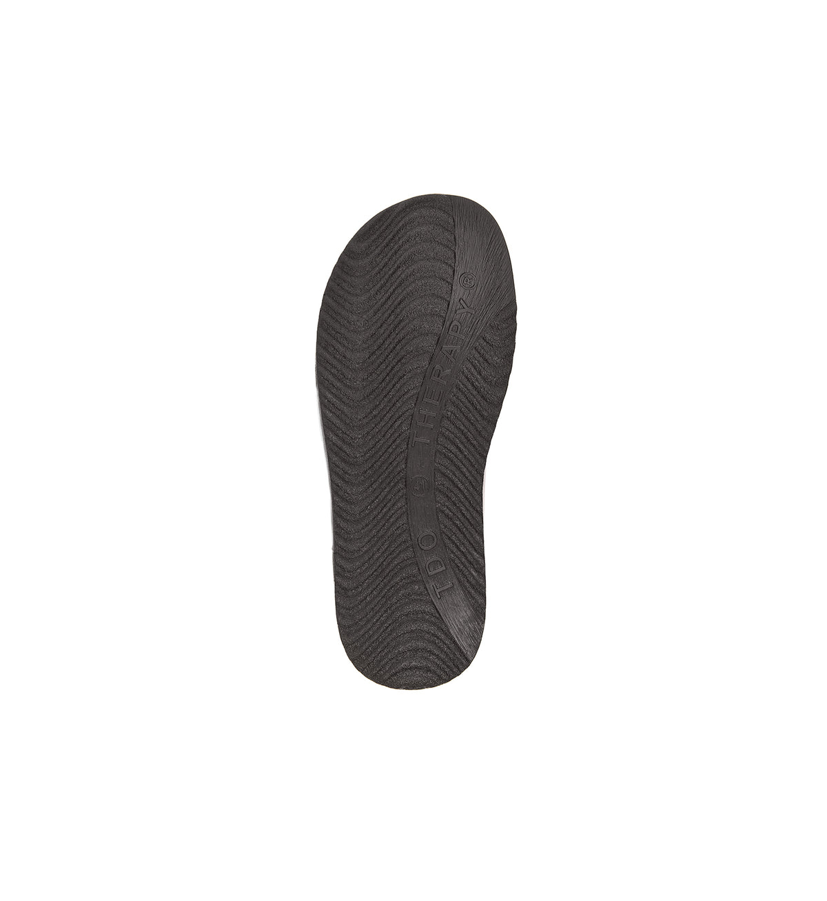 Sole of the brown 616-20-UNI shoe with a broad strap, showing the tread.