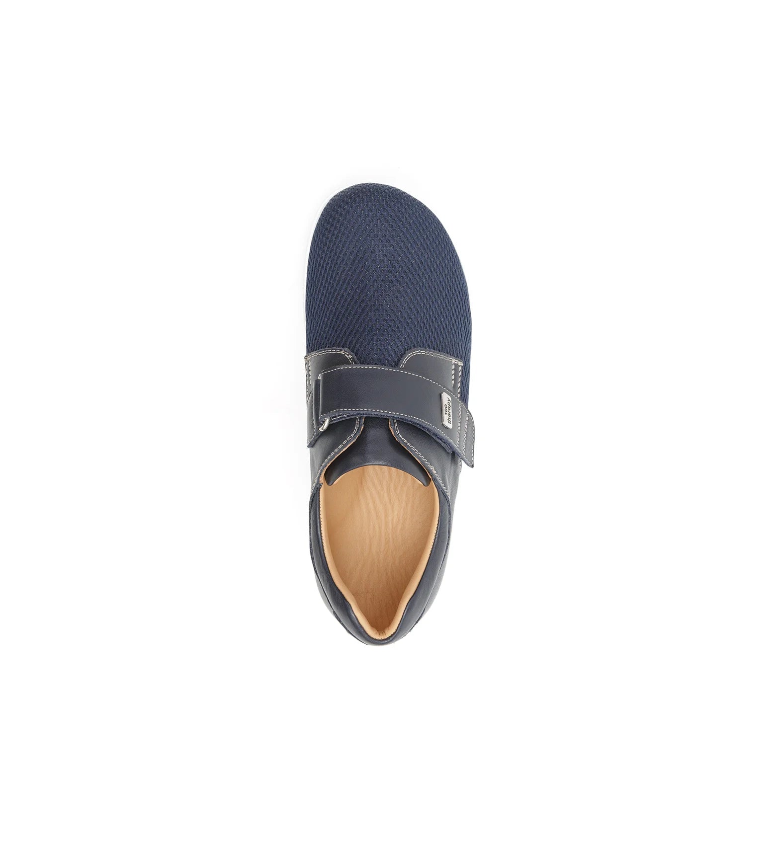 Curved outsole designed to promote smooth and comfortable movement throughout the day.