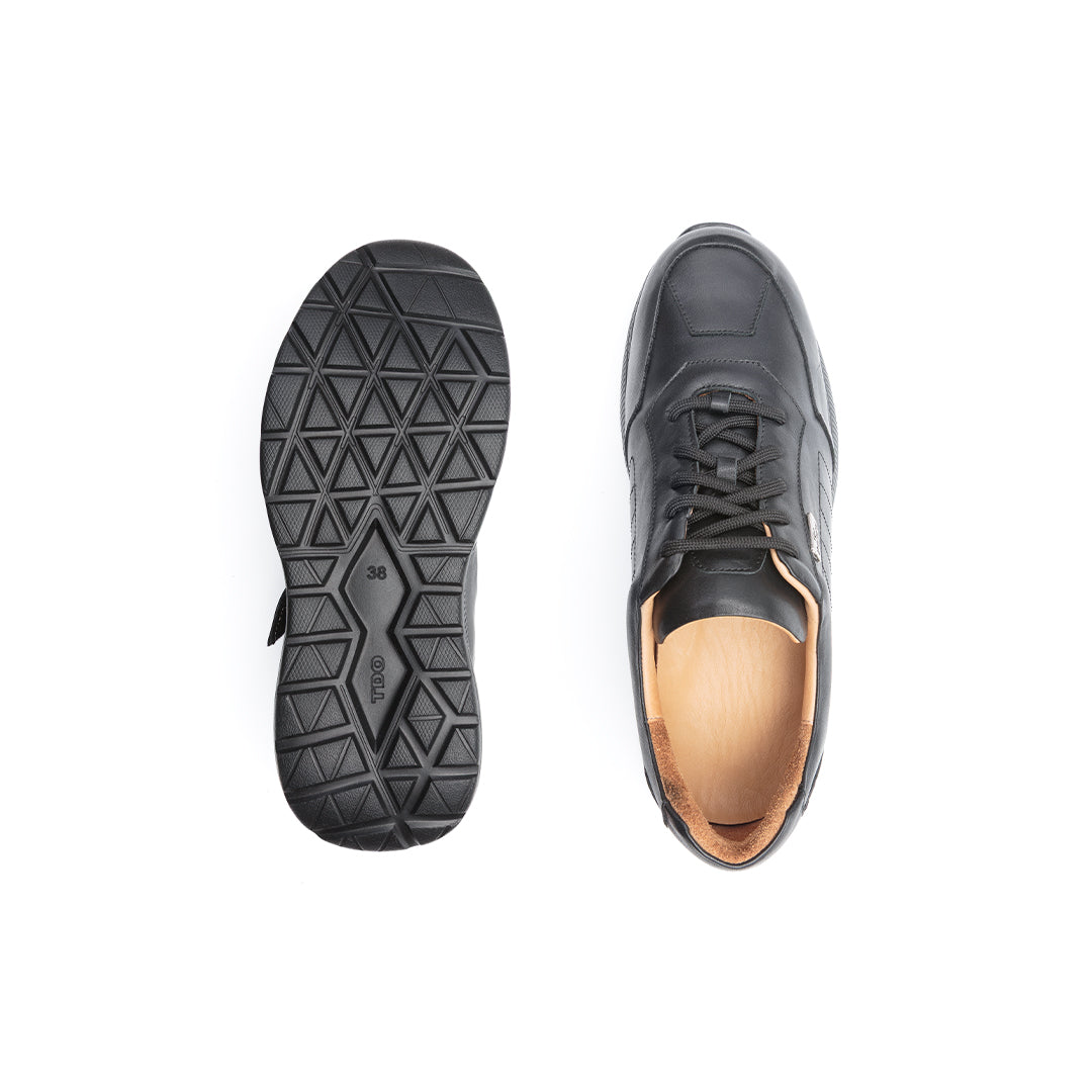 Shoes specially designed to relieve pain caused by plantar fasciitis.