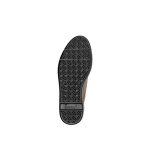 Outsole view of Charles men’s tan 4E wide and deep shoes.
