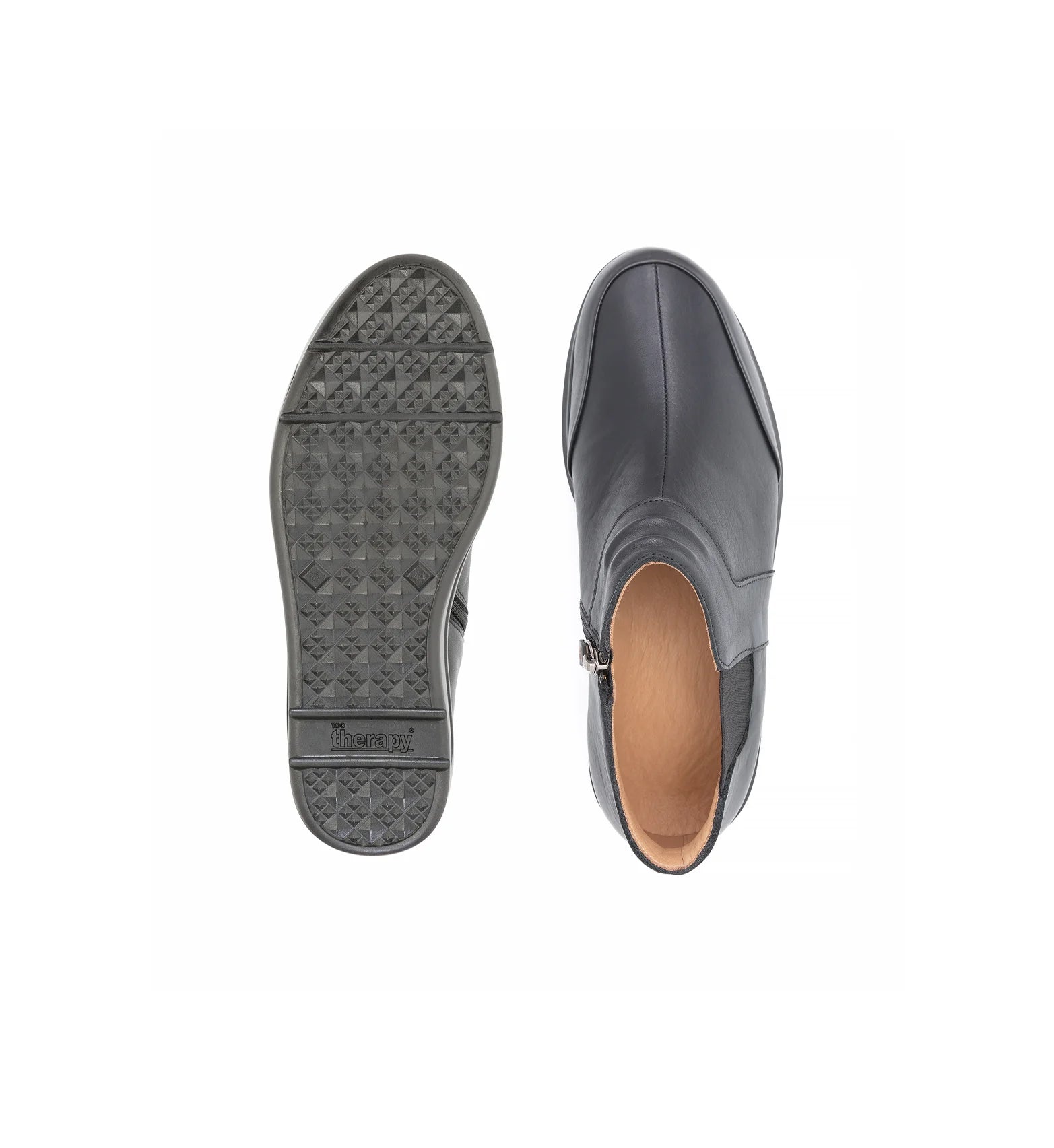 Men’s wide fit orthopedic slip-on Chelsea boots in leather with supportive cushioning – chelsea shoes.