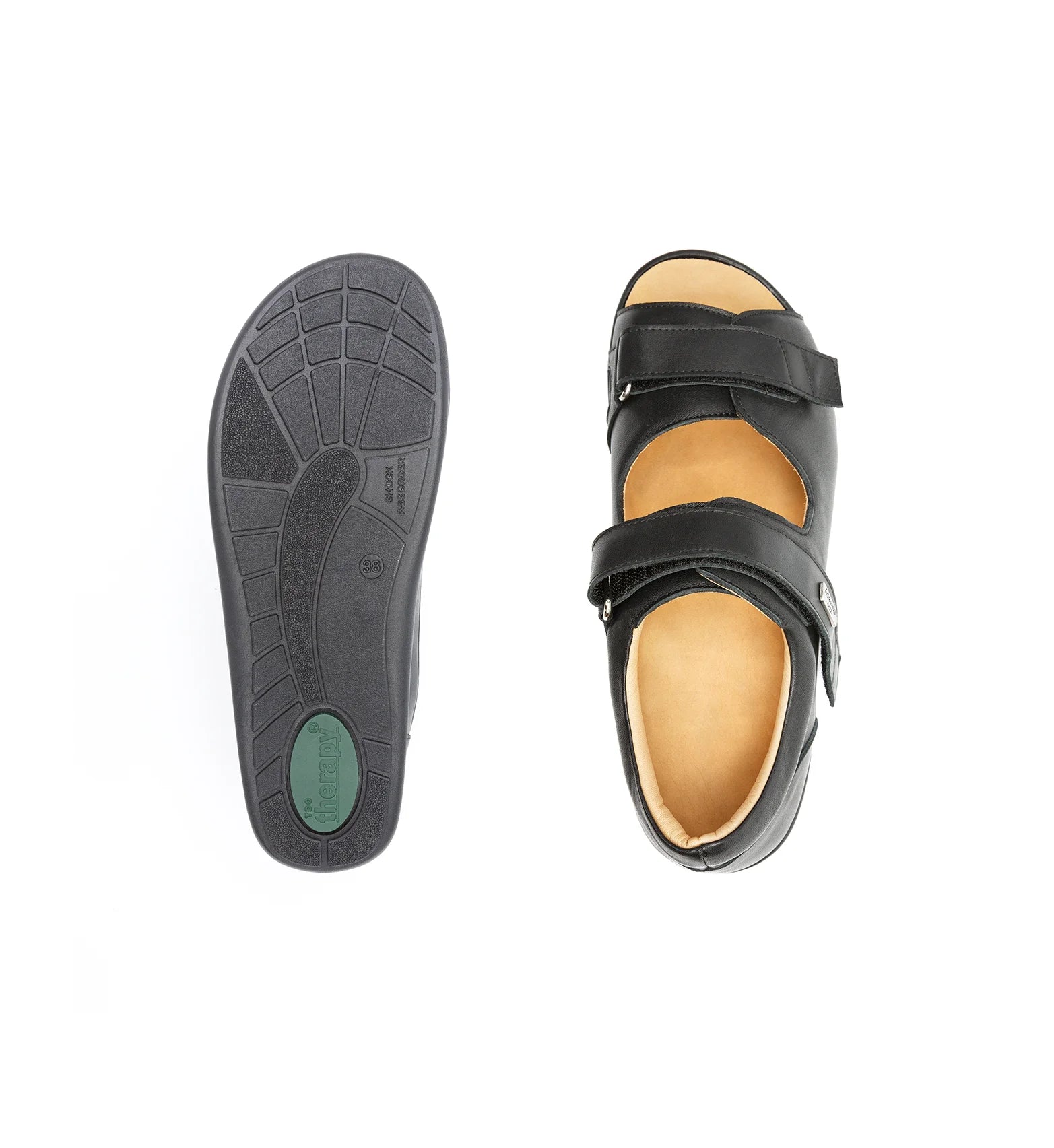 Lightweight wide fit orthopedic sandals with shock-absorbing sole for effortless movement.