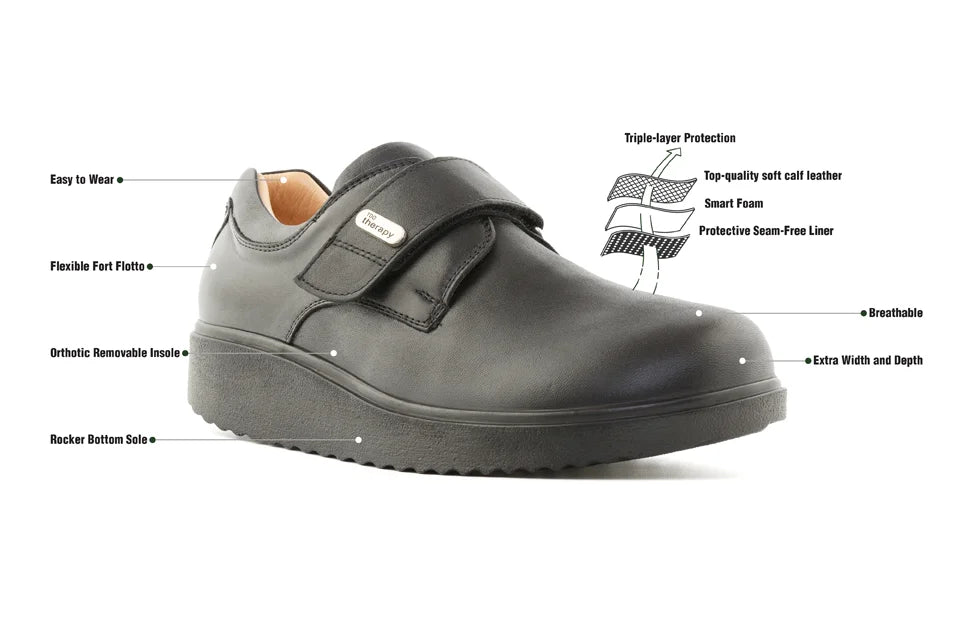 Wide Fit Orthopaedic Diabetic Shoes TDO 615.20 UNI