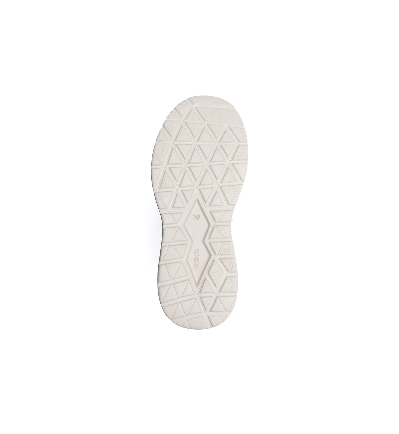 Outsole view of the Flex Air navy trainer showing the supportive tread pattern