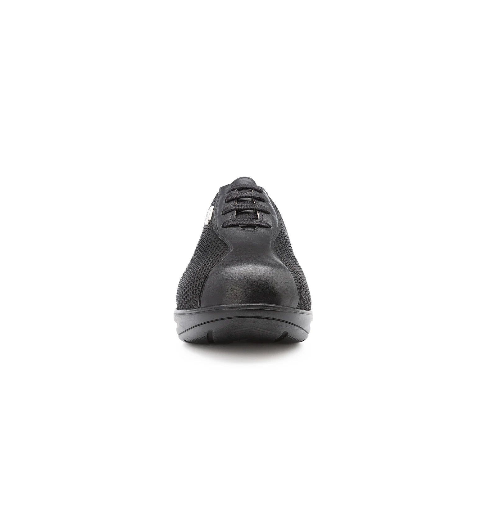 Front view of Glide men's wide fit shoes with a roomy toe box.