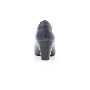 Women’s orthopedic navy court shoes for office wear and formal occasions.