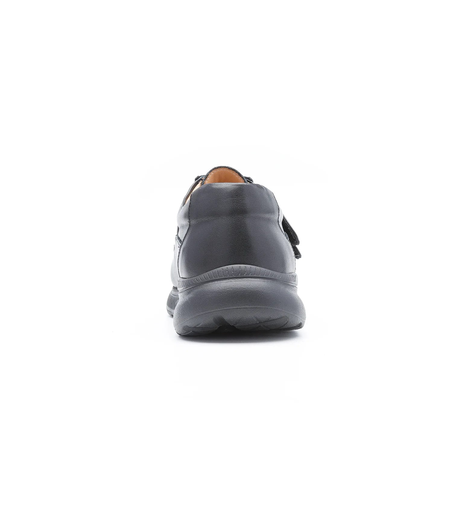 Men’s orthopedic diabetic comfort trainers in black with cushioned sole – Marlow model.