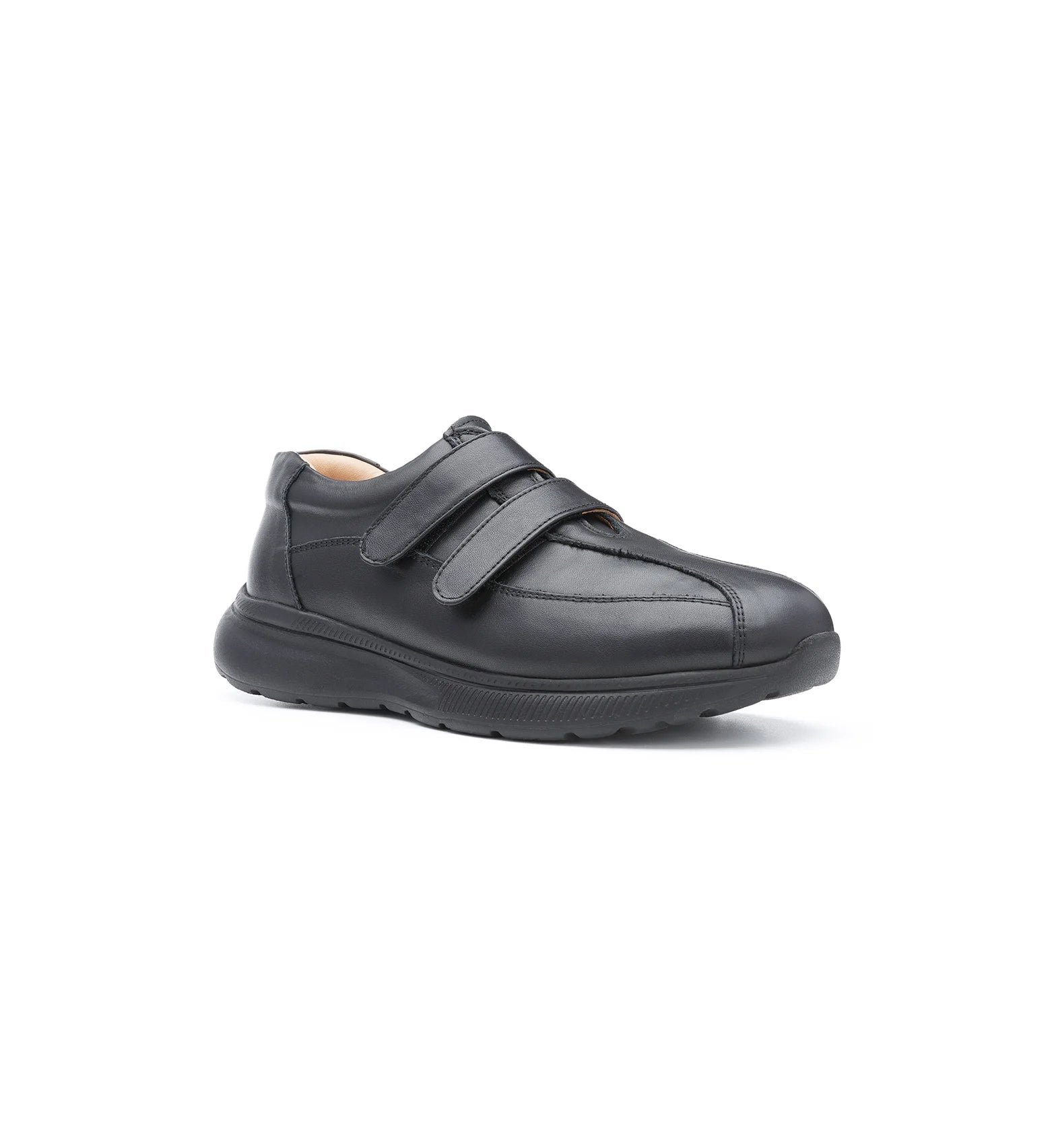 Men’s wide fit orthopedic diabetic trainers with double Velcro straps for easy wear – Marlow model.