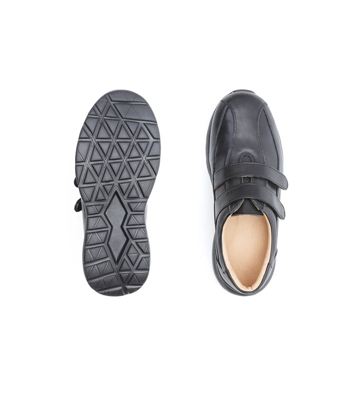 Women’s wide fit orthopedic diabetic trainers with spacious toe box for reduced pressure – Marlow footwear.