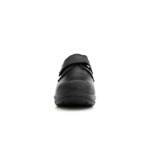 Men’s medical comfort shoe with adjustable strap providing secure fit and easy fastening for everyday use