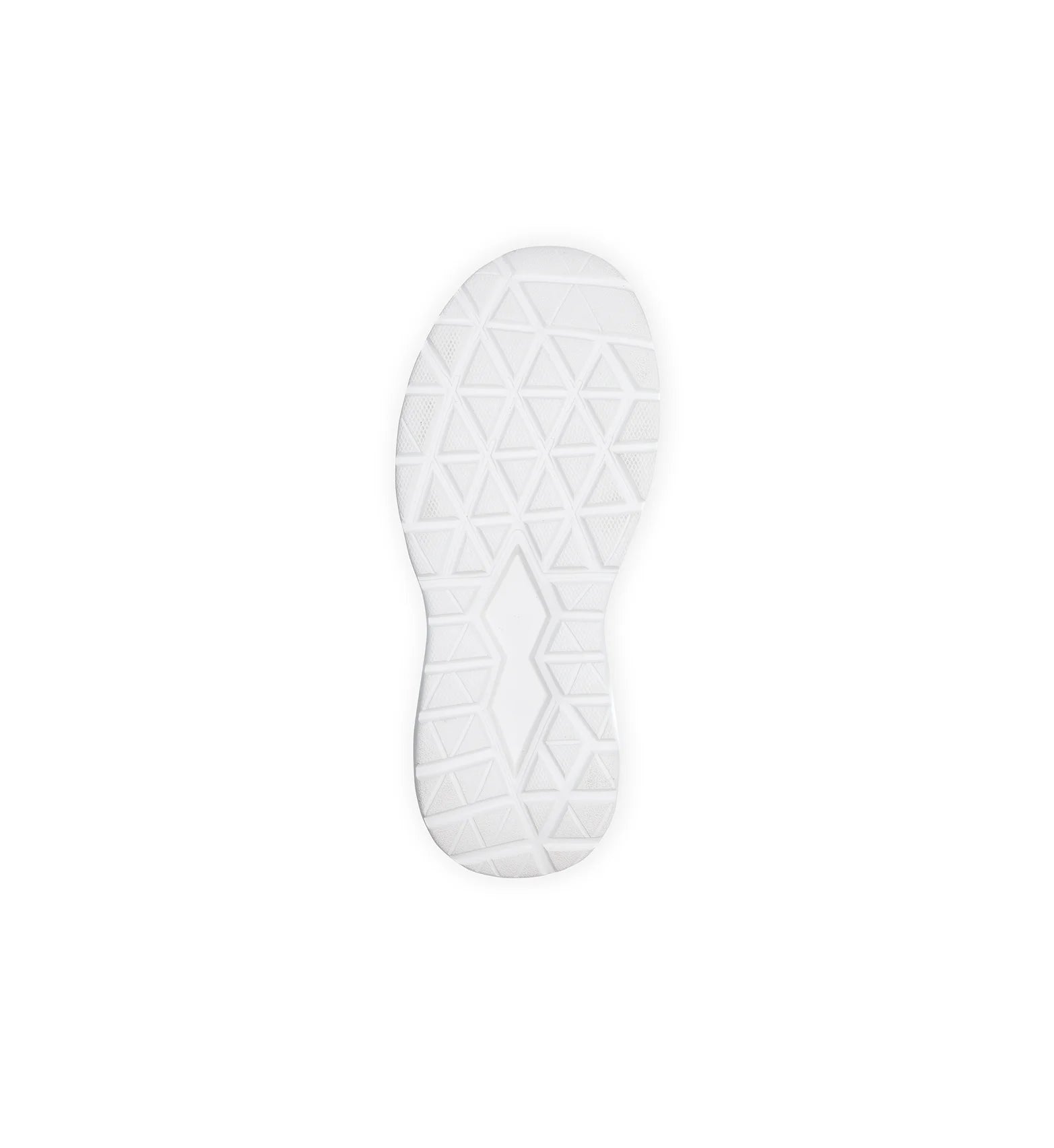 Supportive outsole of men’s black wide and deep orthopedic trainer