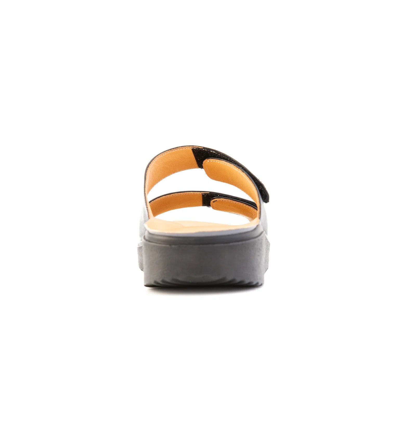 Men’s wide fit sandals with stable heel support and rocker sole to improve walking balance and reduce pressure