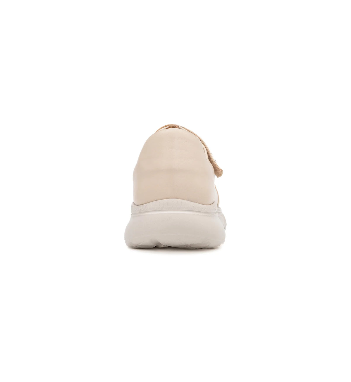 Mira women's beige 4E wide fit shoe – rear view