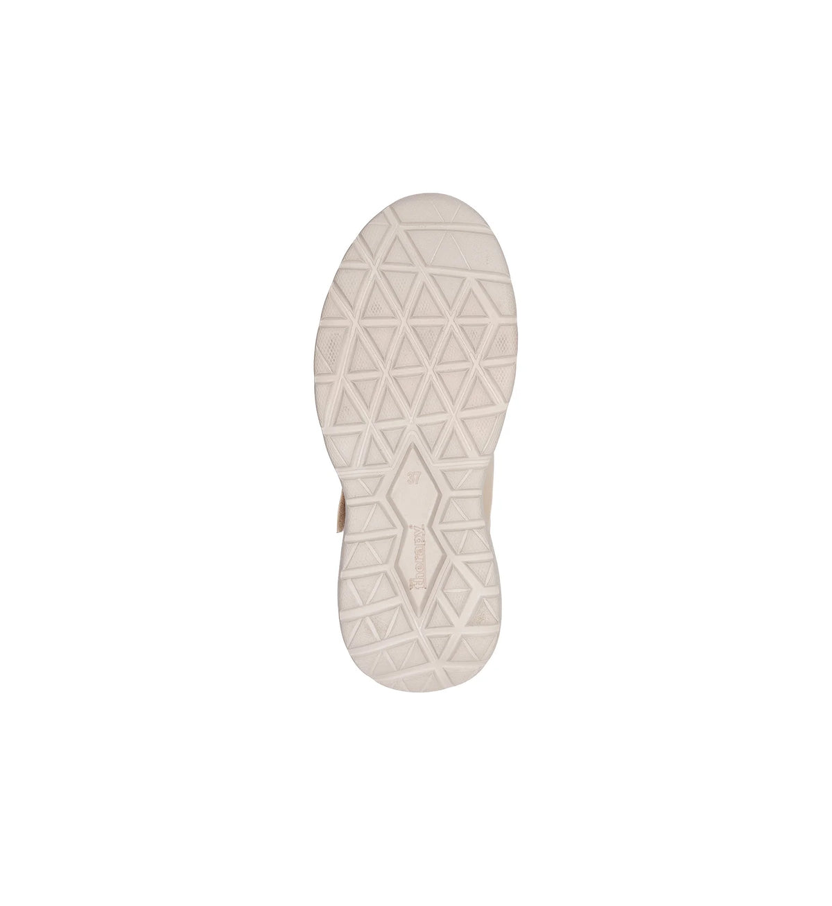 Mira women’s beige shoe – EVA outsole tread view