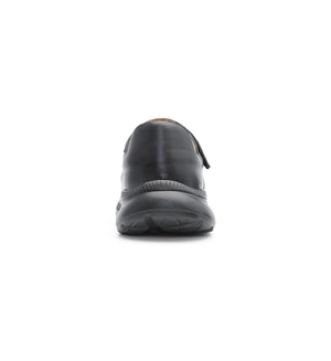 Mira women's black 4E wide fit shoe – rear view
