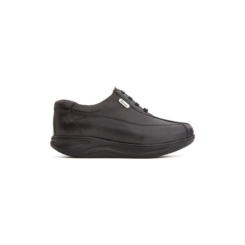 Side view of TDO 606-M Men's Wide Fit Orthopaedic Diabetic Shoes, showcasing its stylish design and wide fit.