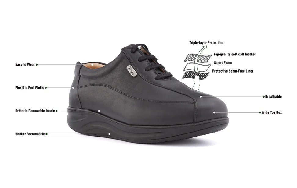 Men's Wide Fit Orthopaedic Diabetic Shoes TDO 606-M Comfort