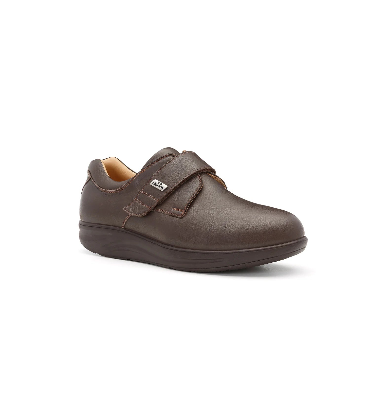 Women's orthopedic diabetic shoes with a rocker bottom sole, hook and loop fastening and seamless lining in an EE regular fit.