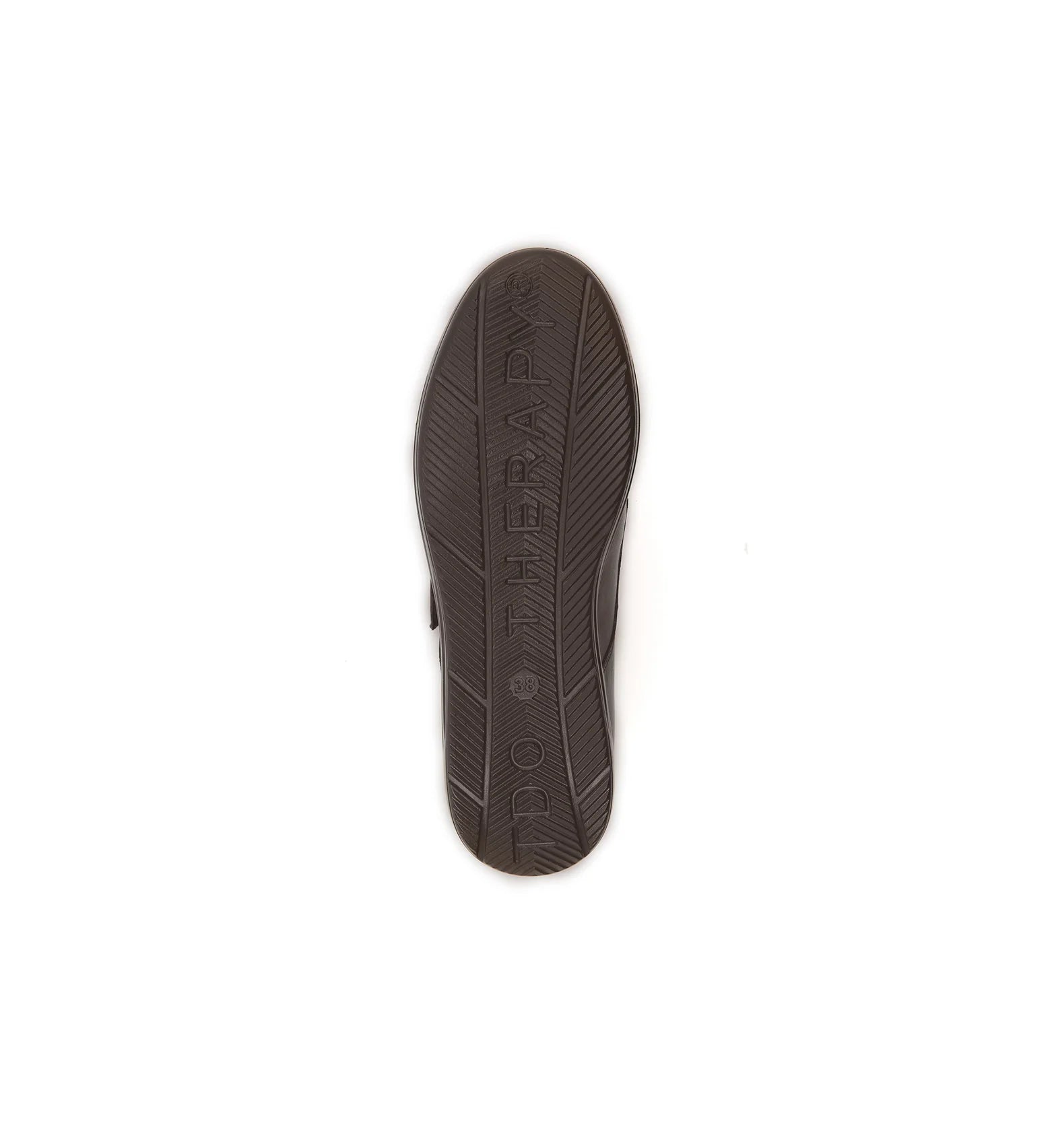 Rocker bottom outsole designed to promote smoother walking and comfortable everyday movement.